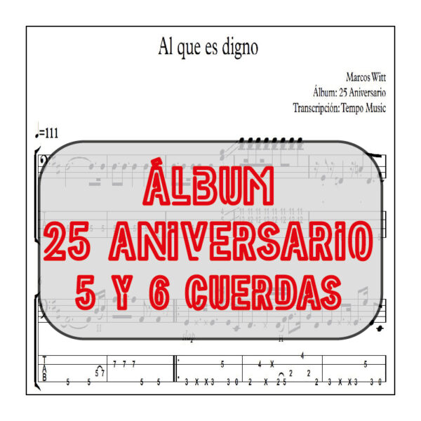 Al que es digno - 5 o 6 cuerdas